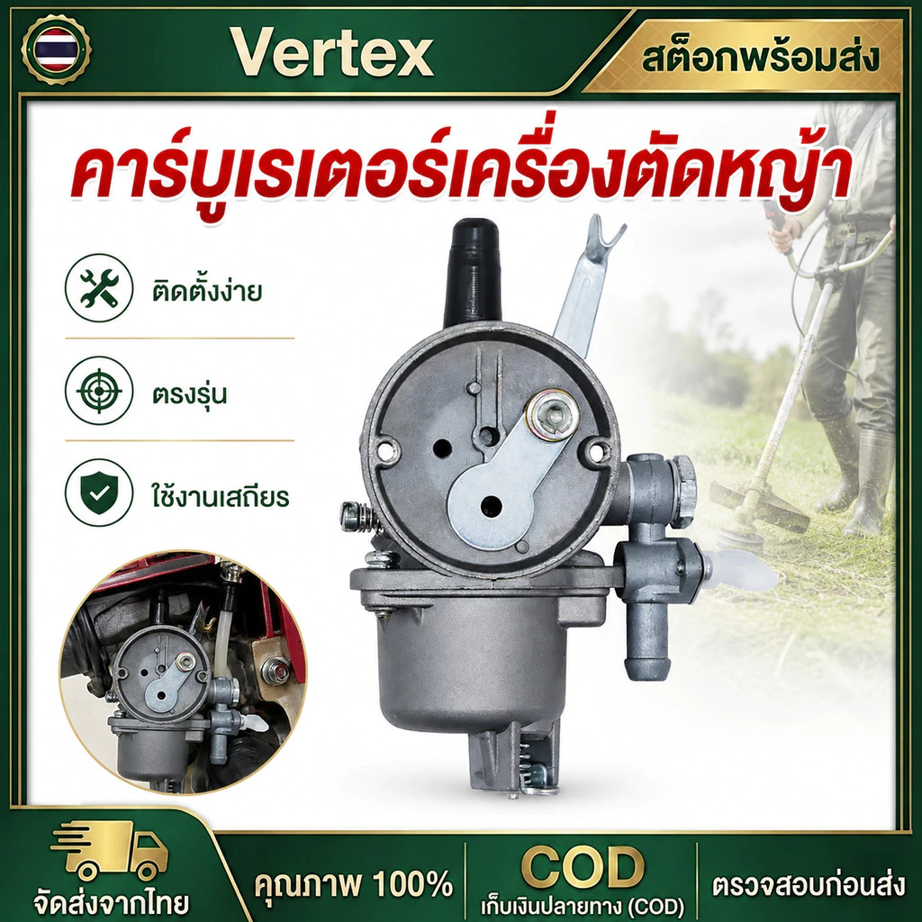 คาบูเครื่องตัดหญ้า 767 328 ลูกลอย เครื่องพ่นยา 26 767 Tu26