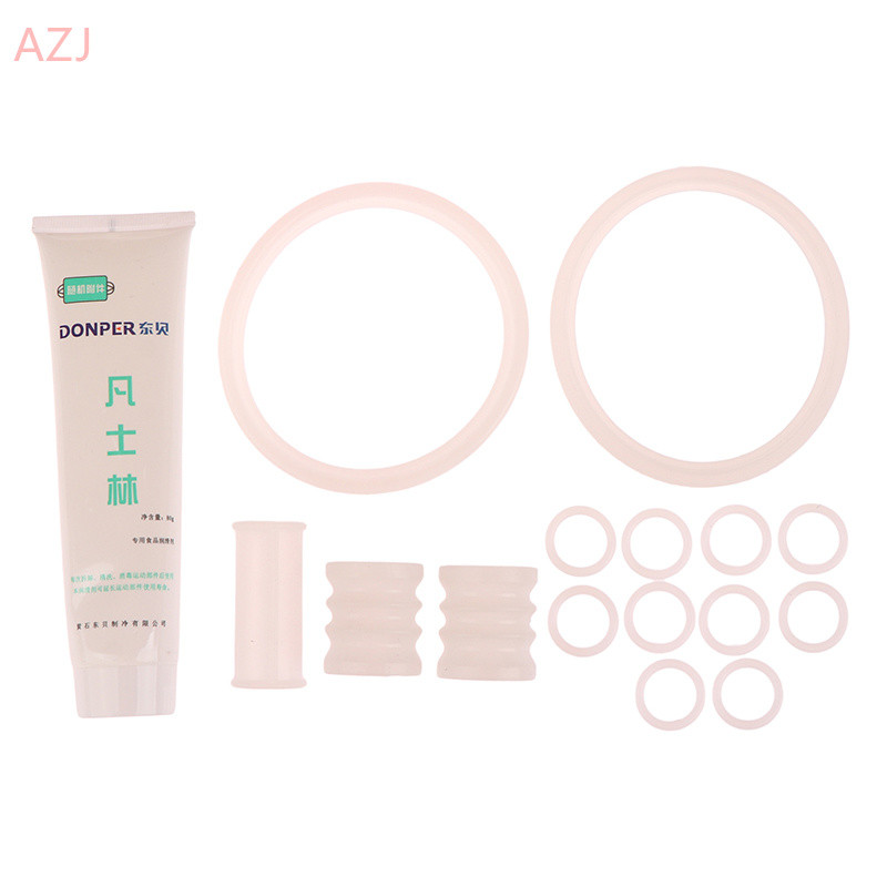 AZJ อะไหล่สําหรับ VEVOR เครื่องทําไอศกรีมซิลิโคนซีลแหวนหลอดส่วนประกอบ Soft Serve เครื่องไอศกรีมอุปกร