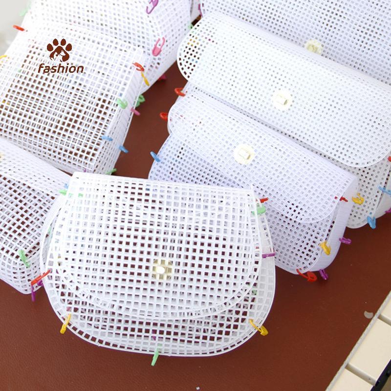 เสริมผ้าตาข่ายพลาสติกสําหรับ DIY ชุดทํากระเป๋าสะพาย เย็บวัสดุ