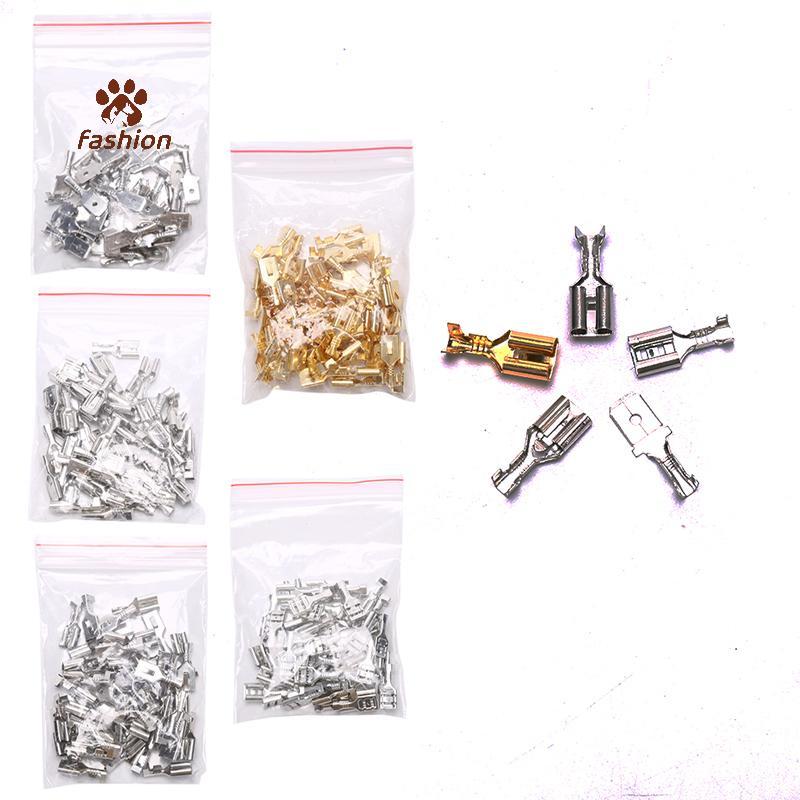 [Fas-t] 50PCS 6.3 Crimp Terminal ชายหญิง Spade Connector Crimping Terminal
