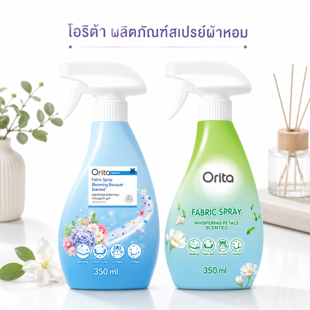 ส่งด่วน สเปรย์ ฉีดผ้าหอม ORITA โอริต้า 350 ml. Fabric Spray