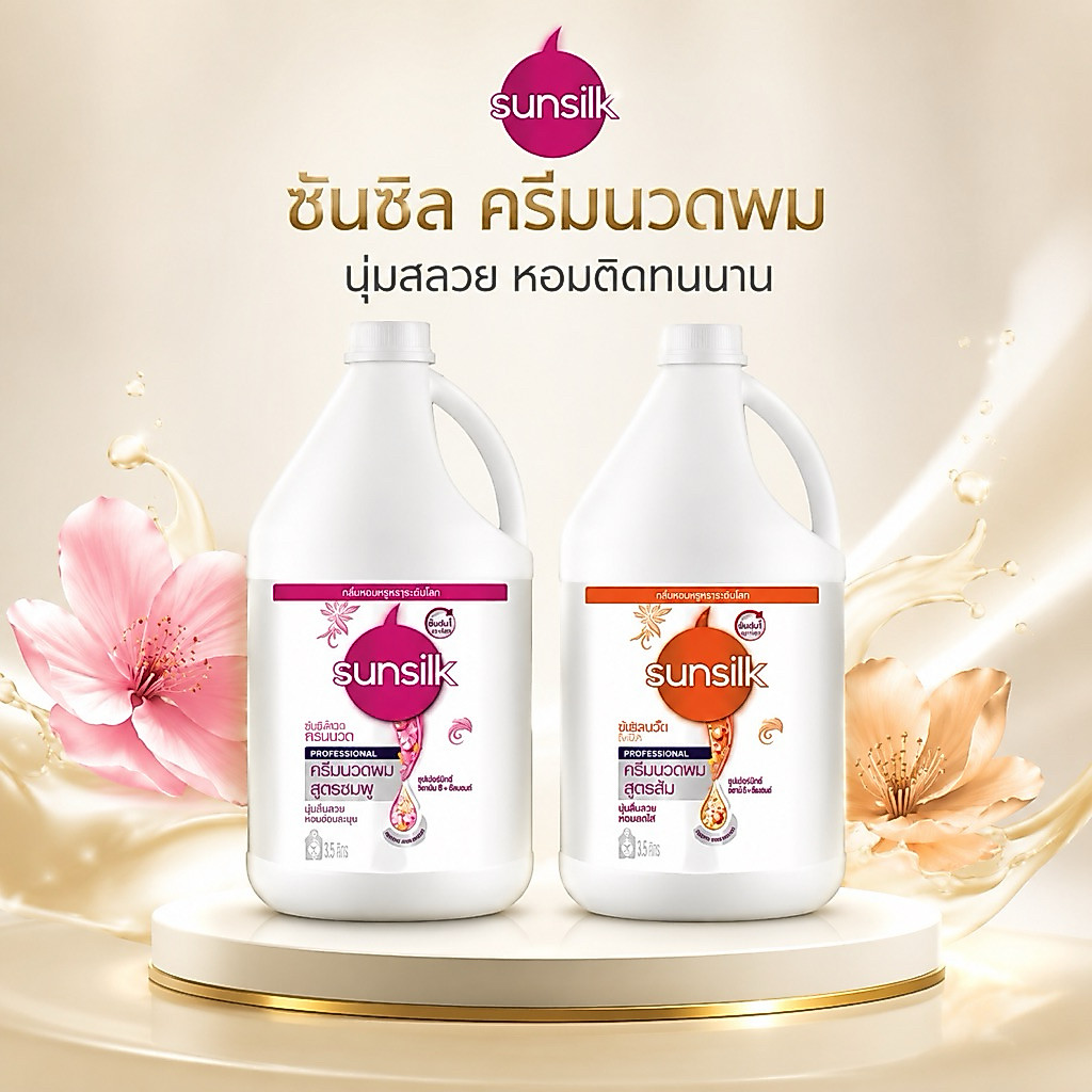 ซันซิลครีมนวดแกลลอน 3.5 ลิตร มี2สี