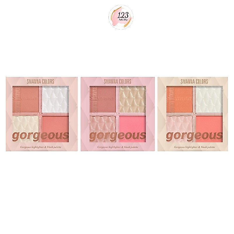 🔹 HF8112 Sivanna Gorgeous Highlighter & Blush Palette ซีเวนน่า ไฮไลท์+บลัชออน ✨