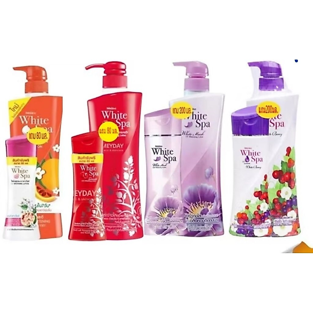 oMistine White Spa Musk Lotion สูตรไวท์ มัคส์ กลิ่นหอมสดชื่น400+80มล
