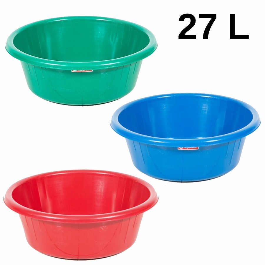 กะละมังตรางู 27 ลิตร (เบอร์ 58) ขนาด 55cm. กะละมังพลาสติกสีสวย กะละมังซักผ้า อ่างใส่น้ำ อ่างอาบน้ำขนาดเล็ก