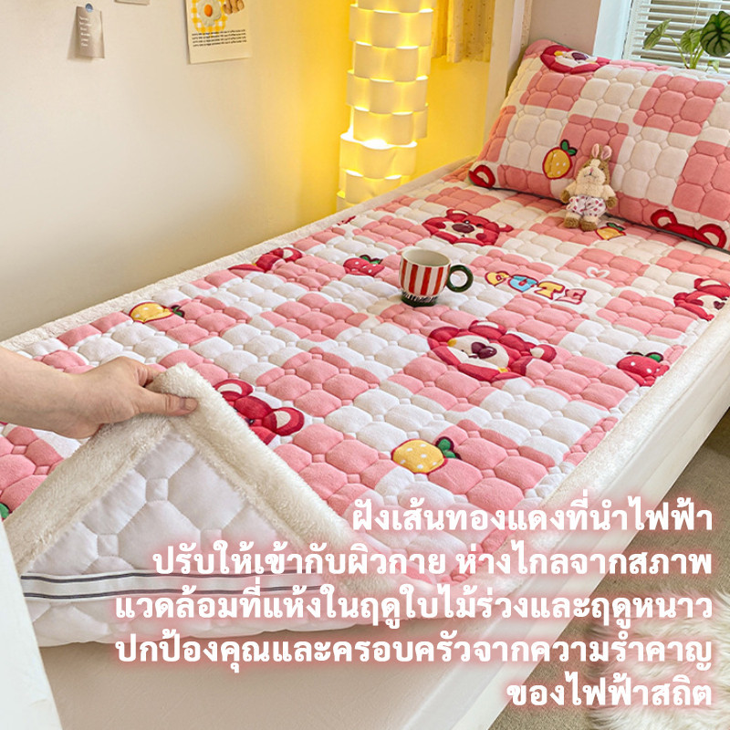 COD ที่นอนฟลีซนม ที่นอนนุ่มมาก อบอุ่น สำหรับเด็ก นักเรียน พับได้และซักได้ ป้องกันไฟฟ้าสถิตย์ ราคา ถูกที่สุด ดีลบีเคเค แกลเลอรีภาพที่ 9