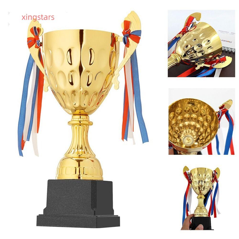 ซิงสตาร์ รางวัลทองถ้วยรางวัลของที่ระลึกหัตถกรรมโลหะเด็กถ้วยเล็กที่มีคุณภาพสูงฟุตบอลการแข่งขันรุ่นถ้วยรางวัลองค์กรสําหรับการแข่งขันกีฬาทีม