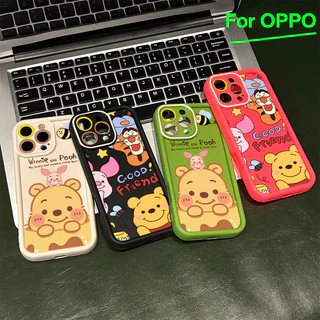 For เคสโทรศัพท์ OPPO A3 A3X A60 5G A9 A18 หมีพูห์ A38 A15 A15s A60 A35 A17 A17K A79 5G OPPOA57 4G A55 A77 A77S