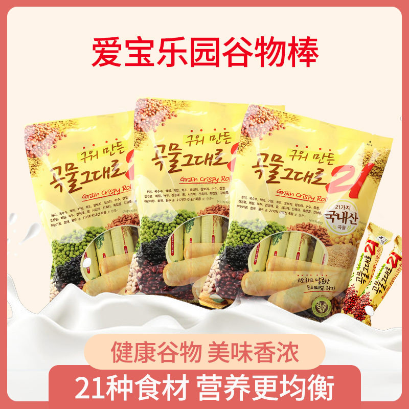 Everland Cereal Energy Bar เด็ก Office Sharing Snacks ข้าวกล้องม้วนนําเข้าจากเกาหลีอาหาร TG91