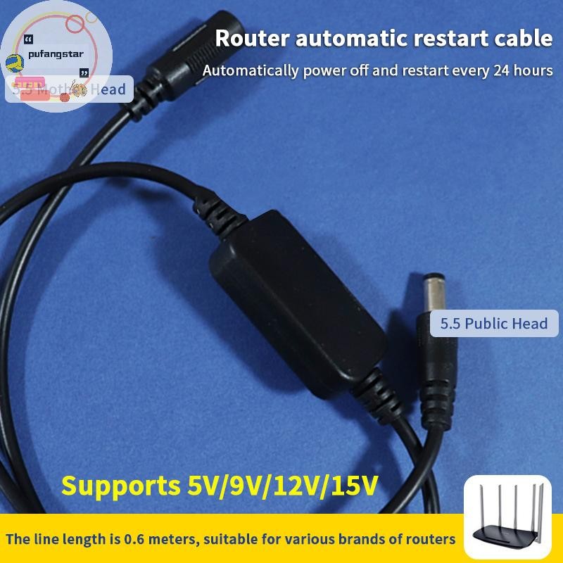 Pufangstar 24H ปิดอัตโนมัติรีเซ็ต 5 V-15 V Rout-er Rebooter WiFi รีเซ็ต Router Timing Restart โมดูลจับเวลา TH