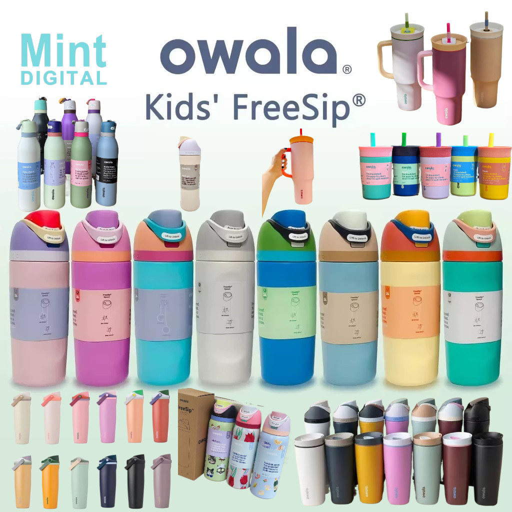 ซีรีส์เซเว่น!คอลเลคชั่นสไตล์ฮอต!12-40ออนซ์ !Owala Cup FreeSip Thermos sway kid FreeSip Double Drinki