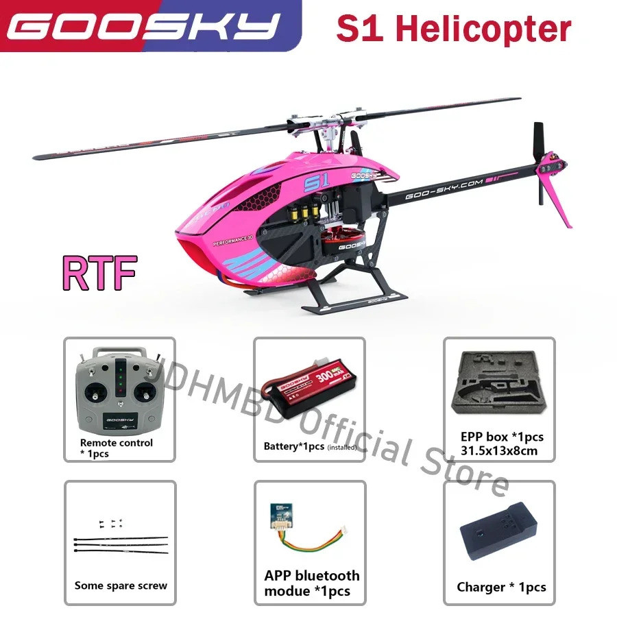 [NEW] Goosky S1 Bnf/rtf 3d Rc เฮลิคอปเตอร์ 6ch ไจโรสโคป 6 แกน 3d Flybarless มอเตอร์ไร้แปรงคู่ Direct