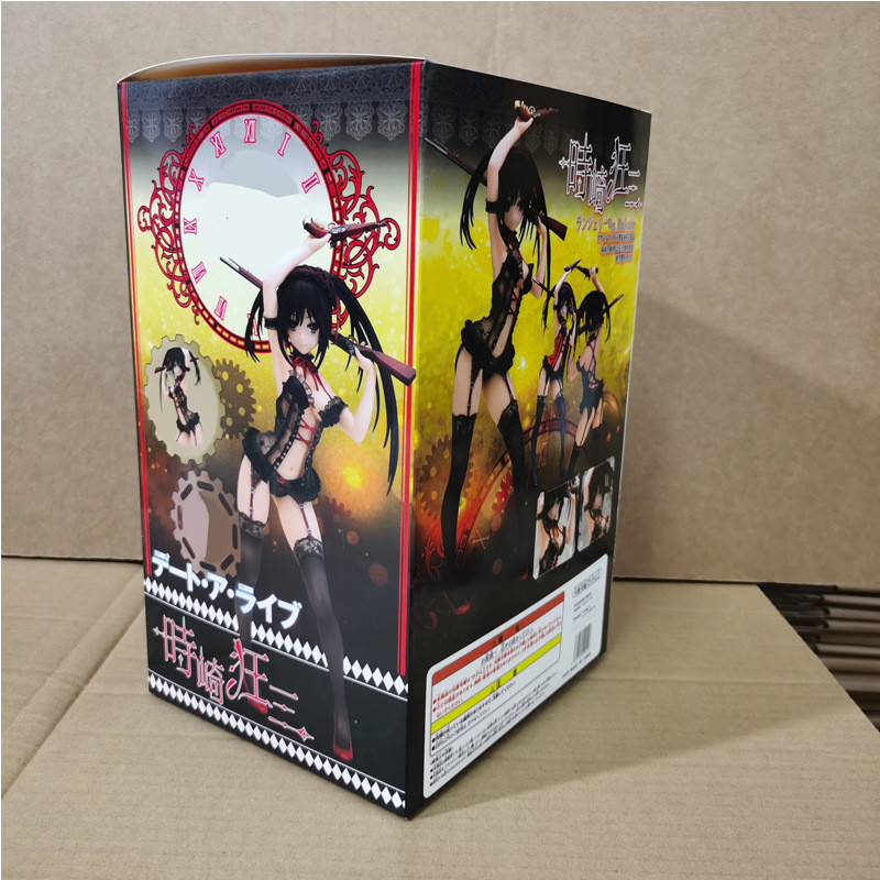 วันที่ A Live Kurumi Tokisaki Dual Guns Kurumi Double Head Sculpt ชุดว่ายน้ํา Action Figure รูปปั้น 