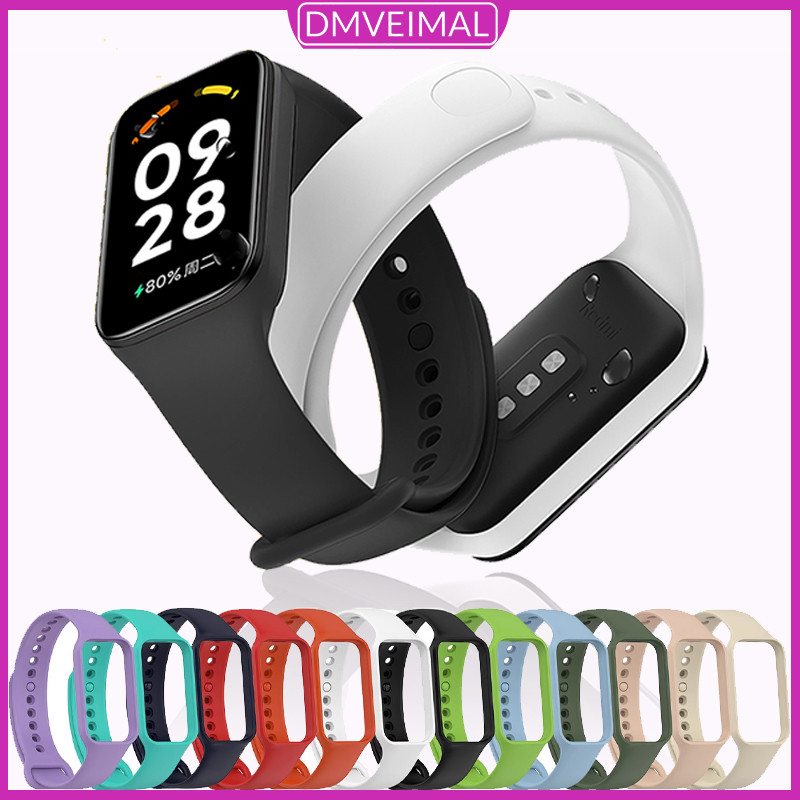 สายรัดยางซิลิโคน for Xiaomi Band 8 Active สร้อยข้อมือสายนุ่มสายข้อมือกีฬากันน้ำ for Miband 8 Active/Redmi เรดมี แบนด์ 2