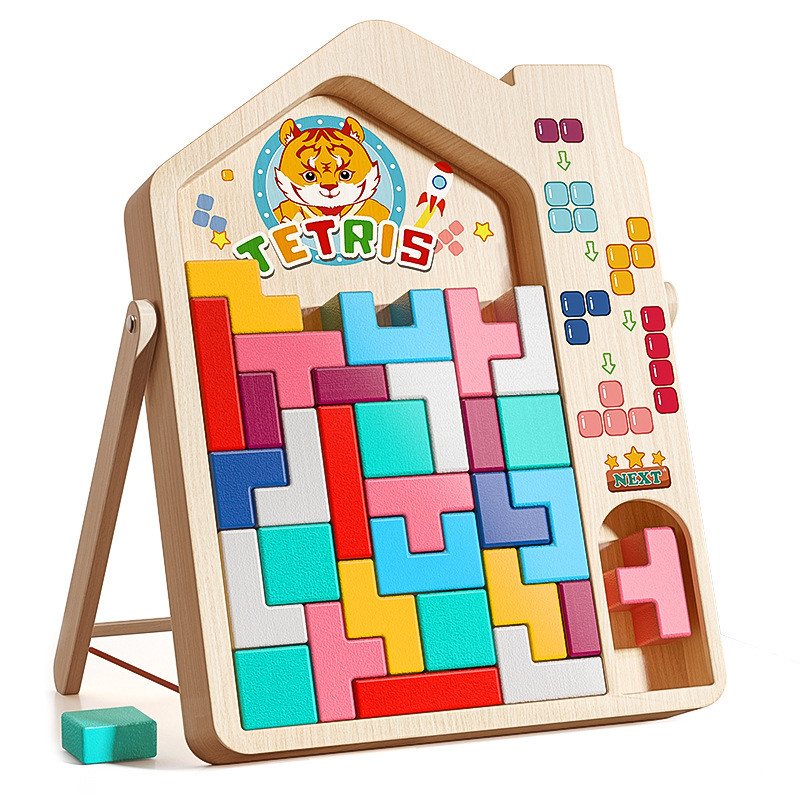 Tetris Block Puzzle Enlightenment Thinking Baby 3 Boys 6 Girls Brain Training Educational Block Toys