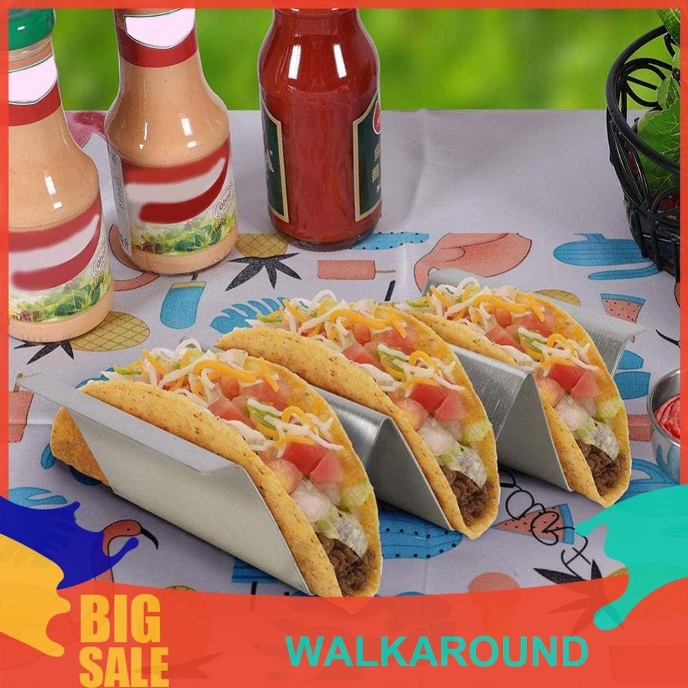 สแตนเลส Taco Shell Holder สำหรับครัว รอง taco shell และแพนเค้กเม็กซิกัน