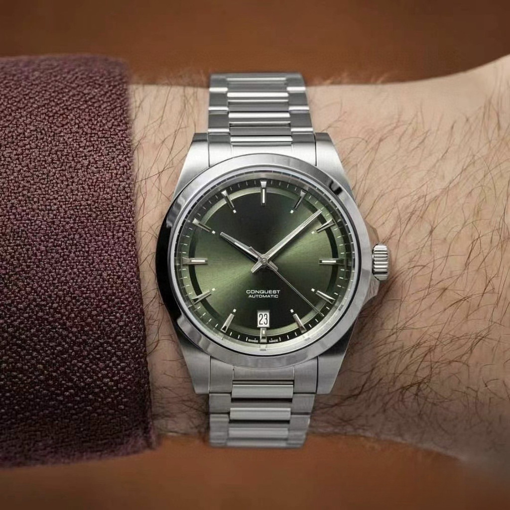 นาฬิกาผู้ชายใหม่ Happy Series Automatic Mechanical Comcas สายเหล็กกีฬานาฬิกาผู้ชาย