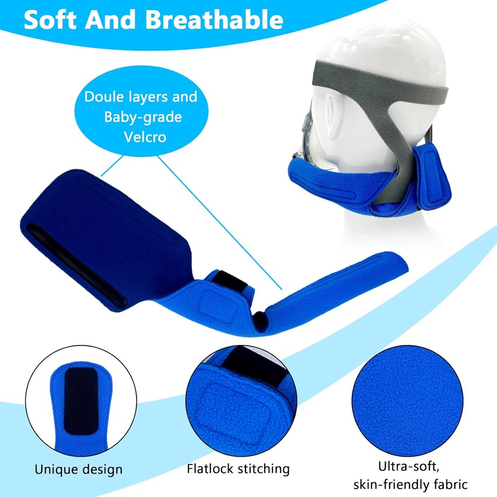 เบาะสายคล้องคอนามัย NATAKU CPAP ระบายอากาศได้ดี พิเศษด้วยฟองนุ่มเหมือนขนแกะ เพื่ออุปกรณ์หน้ากากเต็มห