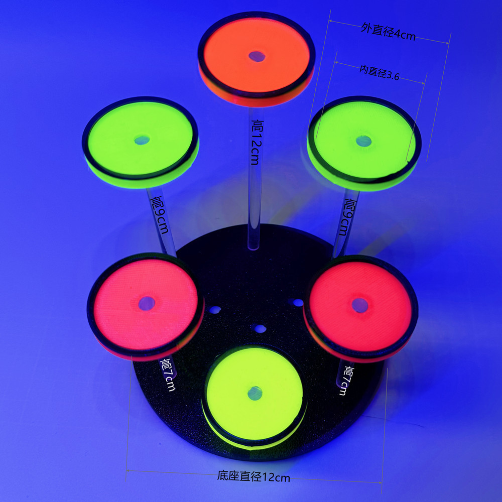 เรืองแสงอะคริลิคปะการัง Frag Rack Coral Rack Coral Frag Bracket Coral Tray Coral Holder พร้อมถ้วยดูด