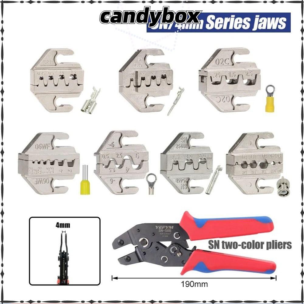 CANDYBOX CRIMPING คีมขากรรไกร,กว้าง 4 มม.SN CRIMPING คีม Jaw, SN-2546B 02C 48B 58B 06WF 2549 03H CRI