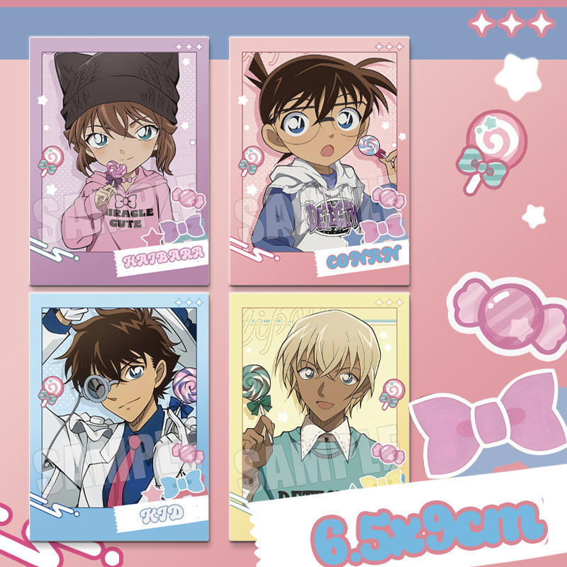 การ์ดรูปถ่ายโพลารอยด์นักสืบโคนัน Kuroba Kaito Amuro Toru การ์ตูนกระดาษการ์ดเกม Merch
