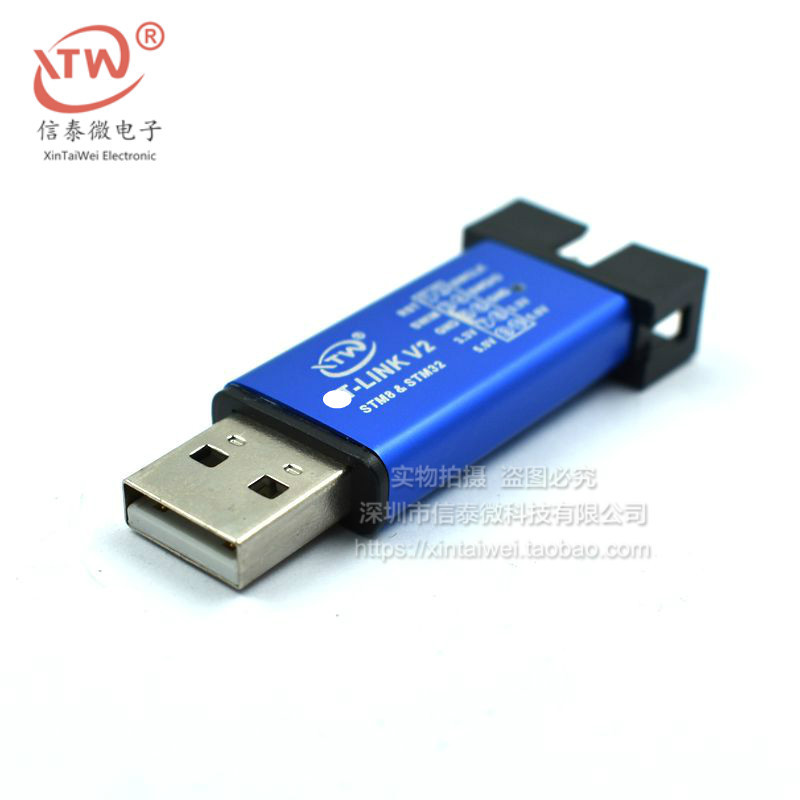 ST-LINK V2 STM8/STM32 จําลองอุปกรณ์โปรแกรมเมอร์ stlink Downloader Line Burner Tester