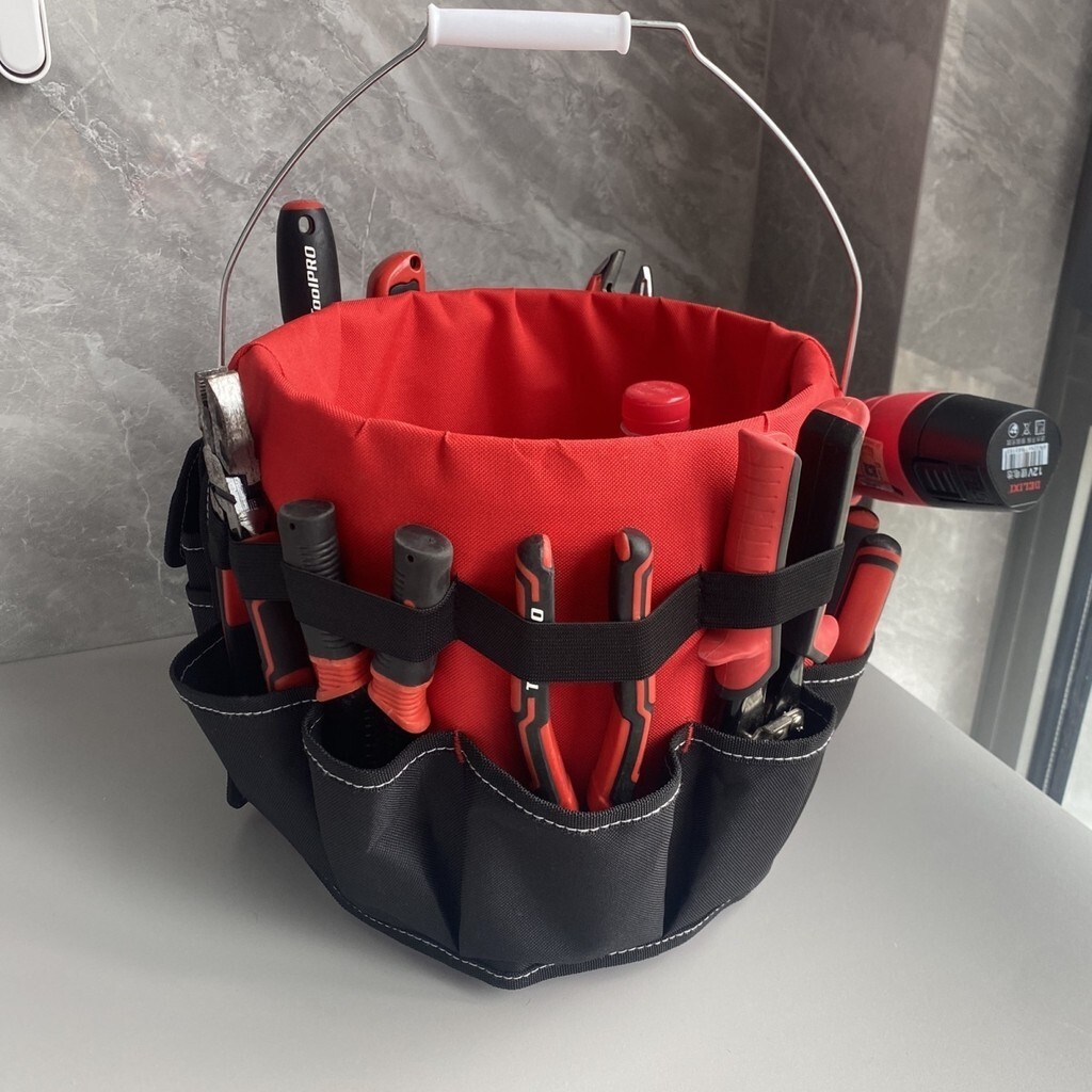 HOT DEAL Ember Dragon Small MultiFunction Tool Bucket Bag Electrician Repair Outdoor Cleaning Storag