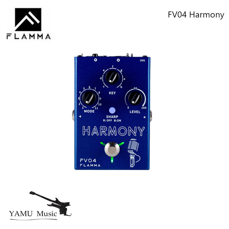 FLAMMA FV04 Harmony Vocal Effects โปรเซสเซอร์ 12 Pitches พร้อมโหมด Harmony ที่แตกต่างกัน 11 โหมด 48V