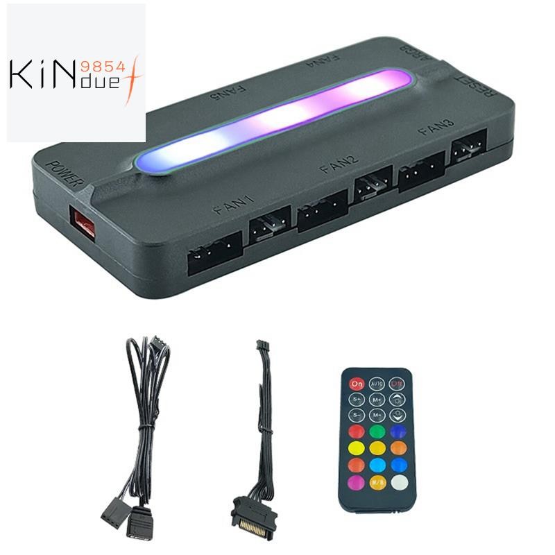 ARGB Controller 5V/3Pin ARGB 4Pin พัดลม PWM HUB PWM ARGB พัดลม Hub ARGB Hub Splitter สําหรับคอมพิวเต