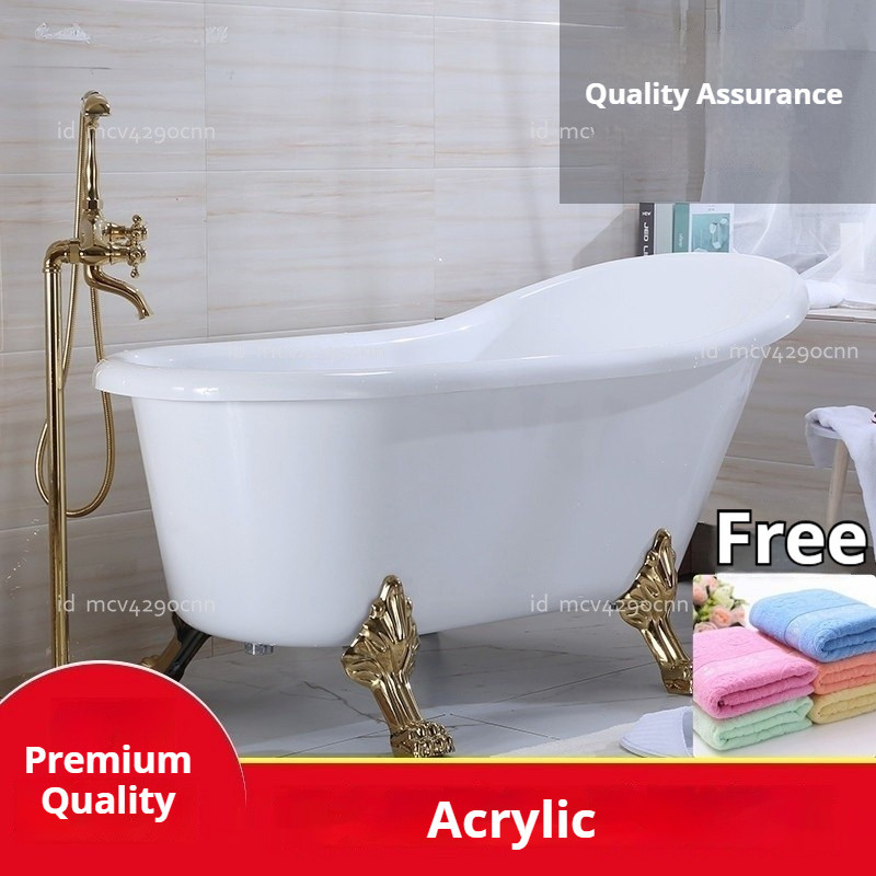 Bathtub Acrylic Bath Tub Acrylic Double-Layer Insulated Bathtub Freestanding Bathtub