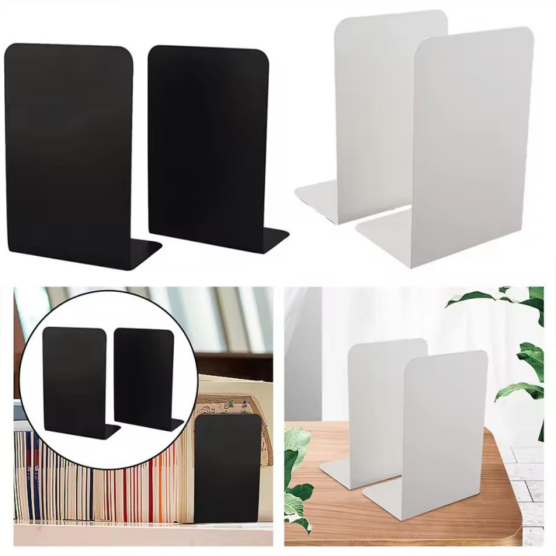 ที่วางรองรับแนวตั้งหนังสือกันลื่นแบบตั้งโต๊ะสะดวก – ชั้นวางหนังสือแผ่นกั้นรูปตัว L สําหรับแสดงเอกสารนิตยสาร