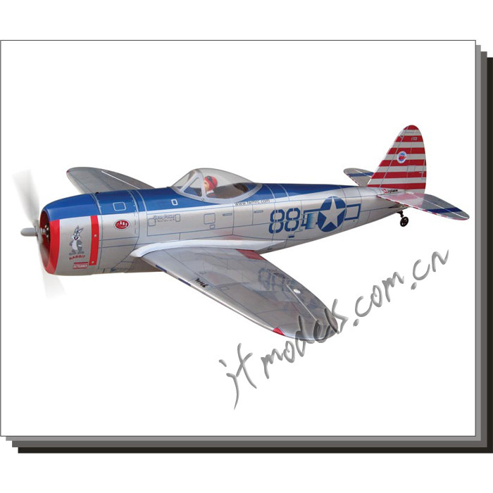 Global Electric Remote Control Like Real Machine Fixed Wing P-47D เครื่องไม้ไฟ Retractable Wheel E24