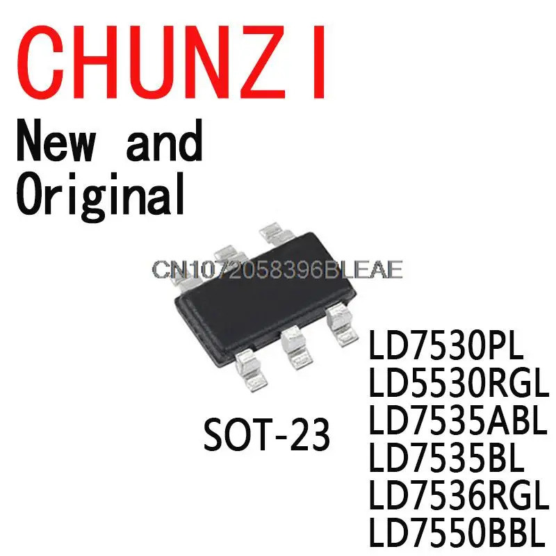 1-5PCS LD7530 LD5530 LD7535 LD7536 LD7530PL LD5530RGL LD7535ABL LD7536RGL LD7550BBL SOT-23 ชิป ic