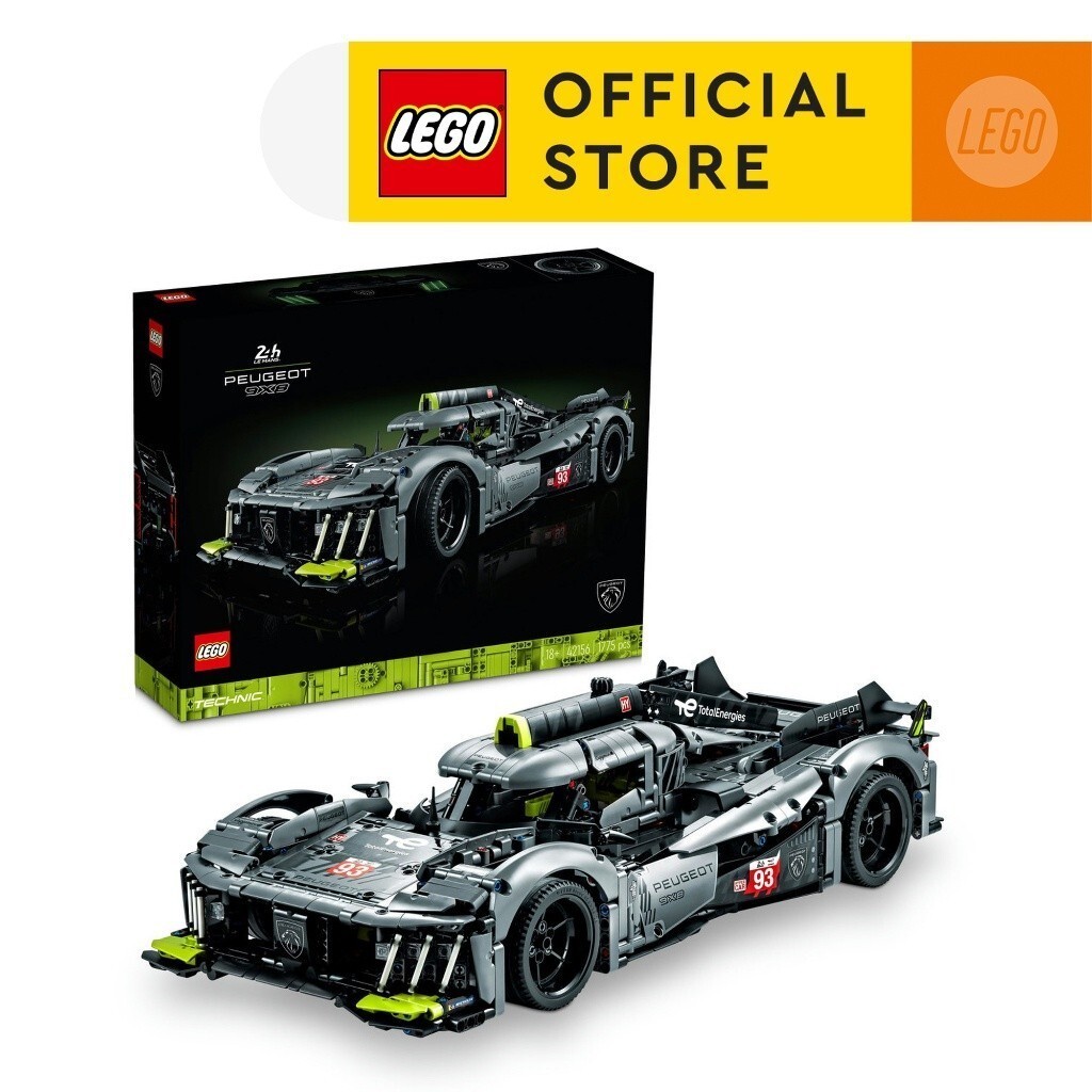 LEGO Technic 42156 PEUGEOT 9X8 24H Le Mans Hybrid Hypercar Building Kit 1775 ชิ้น