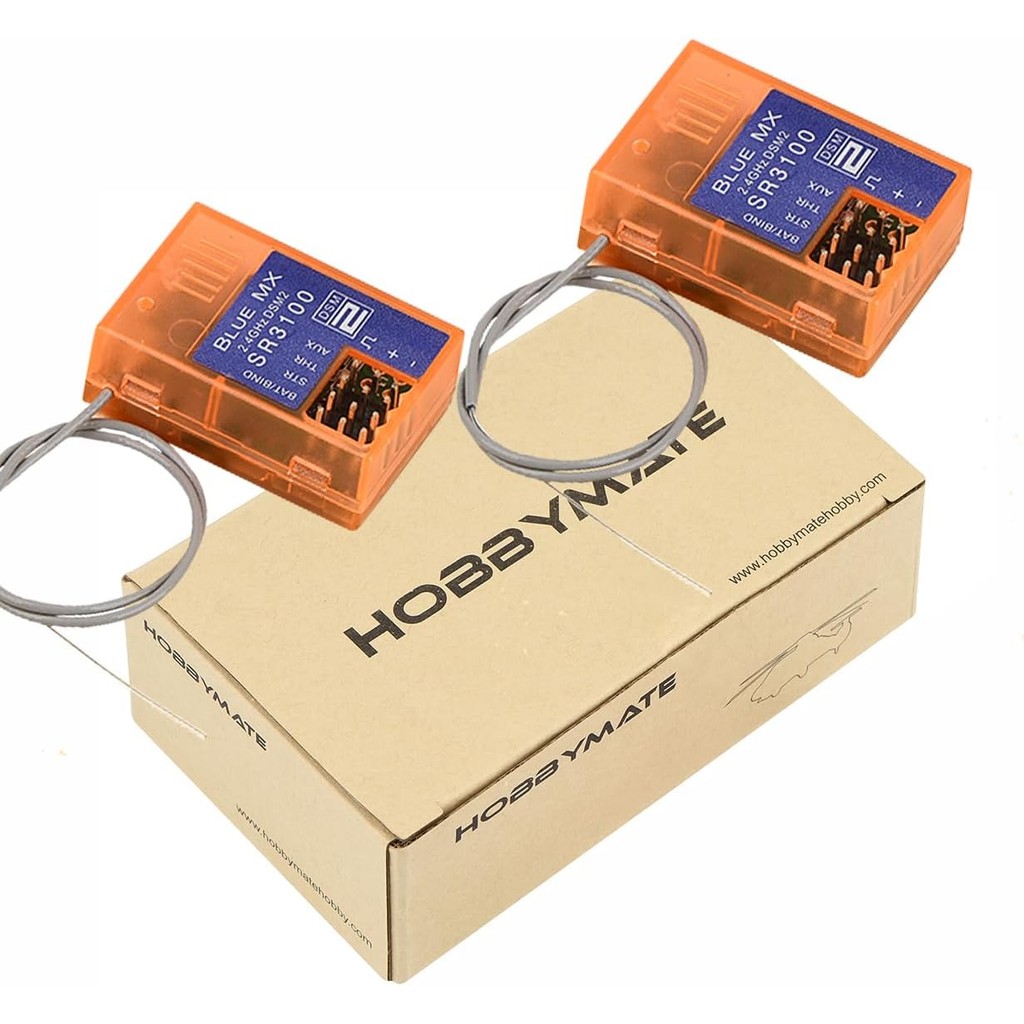 HOBBYMATE DSMR Receiver ใช้งานร่วมกับ DX2L DX2E DX3E DX2S DX3S DX4S DX3R DX3C DX4C DX5C วิทยุเครื่อง