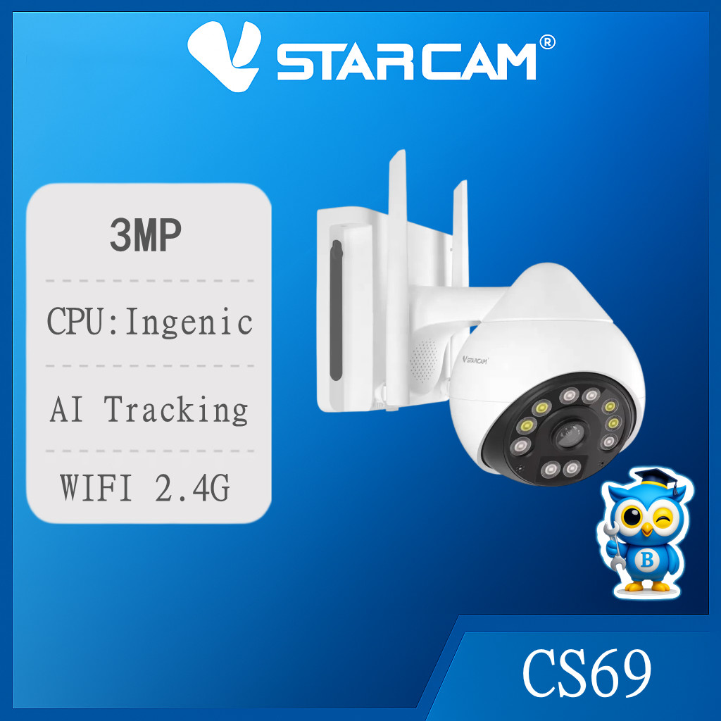Vstarcam CS69 3MP / CS96PRO 5MP WIFI 2.4G-5.8G คมชัด 3 ล้าน มีai สนทนาทูเว กลางคืนภาพสี กันน้ำได้