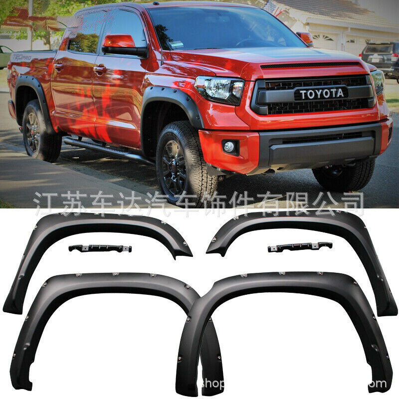 Pika ล้อคิ้วฉีด PP เหมาะสําหรับ 2014-2017 Toyota Tundra Toyota Tundra