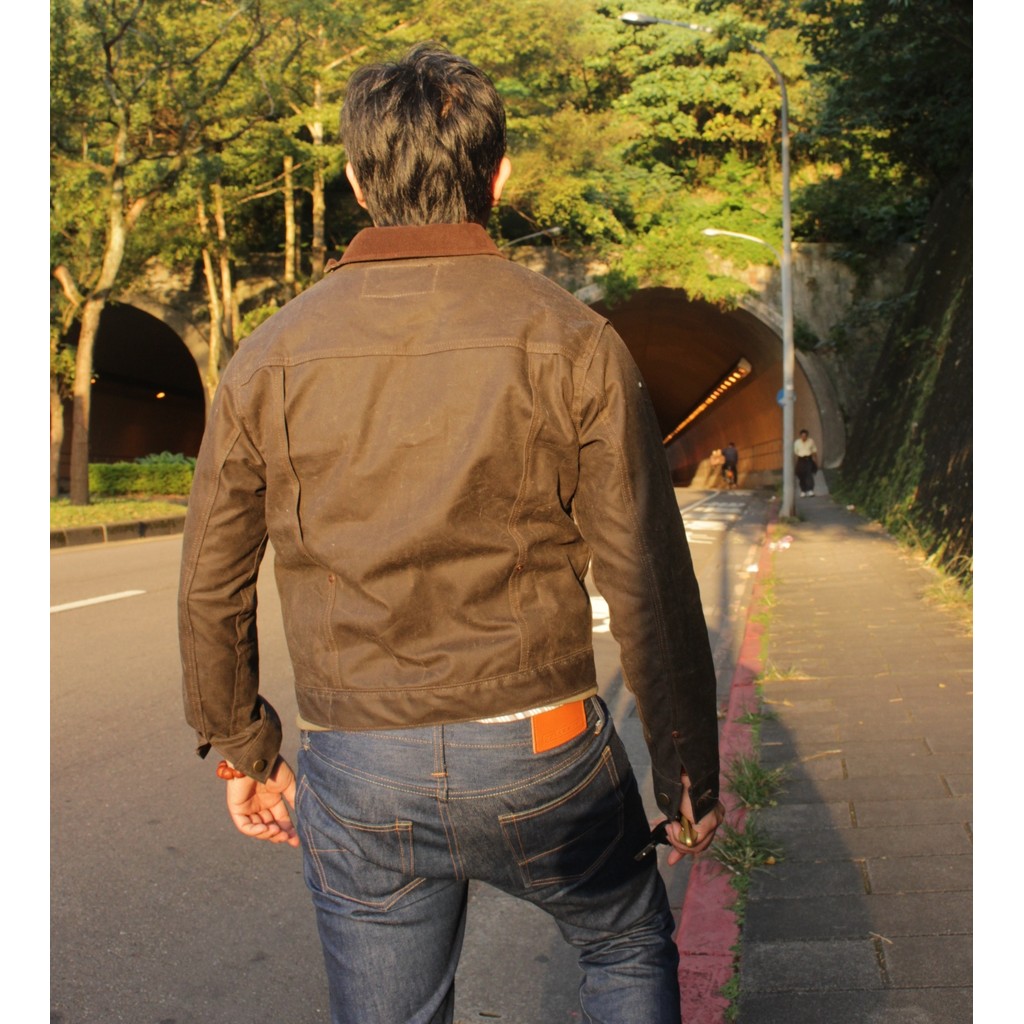 ยี่ห้อใหม่ WH Ranch White Horse Oil Wax Jean Jacket สั้นอเมริกัน Made Filson ผ้า