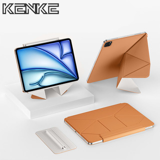 KENKE เคส iPad ฝาครอบแม่เหล็กกรณีแท็บเล็ตสําหรับ iPad Air Pro 11 นิ้ว 13 "Pro 12.9 gen 10th 11th A16 กรณี Air 4/5/6/7 (M2/M3/M4) Mini 6 mimi 7 A17 Pro หลายมุมพับ