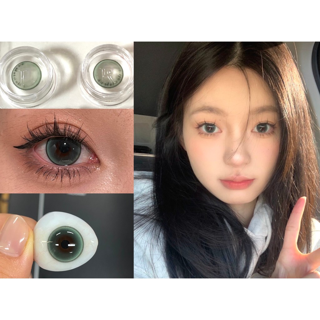 TQXGOU Series,BOSSCON Brand ,14.20mm,GDIA:13.5mm,(เกรด 0-8), คอนแทคเลนส์รายปีใช้(สีเขียว)