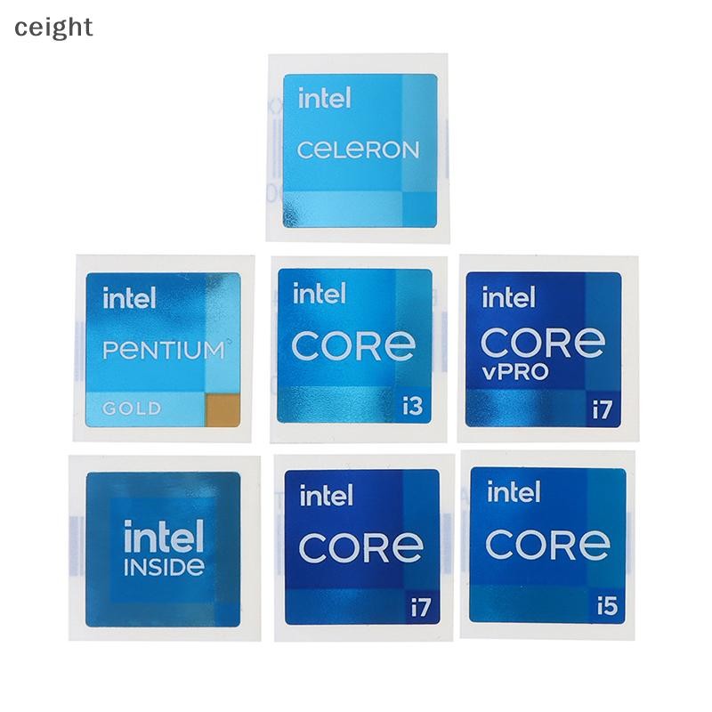 [ceight] 5pcs ใหม่ 11 รุ่น i3 i5 i7 VPRO INSIDE แล็ปท็อปเดสก์ท็อป CPU DIY สติกเกอร์ TH