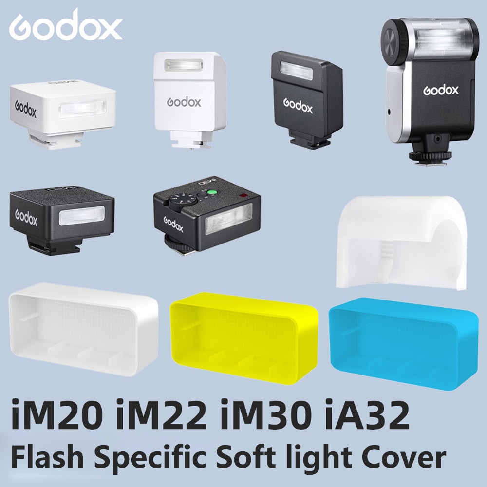 สําหรับ Godox IM30 IM20 IM22 iA32 Mini Retro Flash เฉพาะ Speedlite แฟลชสีขาว/สีฟ