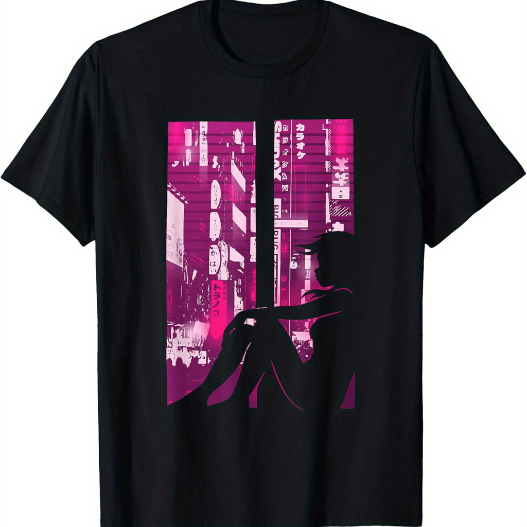 ผ้า 2025COD, -คอลูกเรือ, เสื้อ Vaporwave Otaku T Anime Regular 23 ความงามผ้าฝ้าย Sad ใหม่ถัก 2VTN