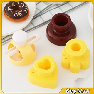 KeyMak พิมพ์กดโดนัท พลาสติก พร้อมไม้คีบ วัสดุเกรดอาหาร ปลอดภัย เครื่องมืออบ Donut tool