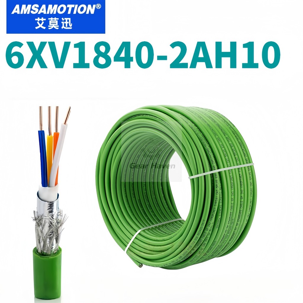 Ai Moxun ใช้งานร่วมกับ Siemens profinet สายเคเบิลเครือข่าย PN Bus สีเขียว 4 แกน 6XV1840-2AH10