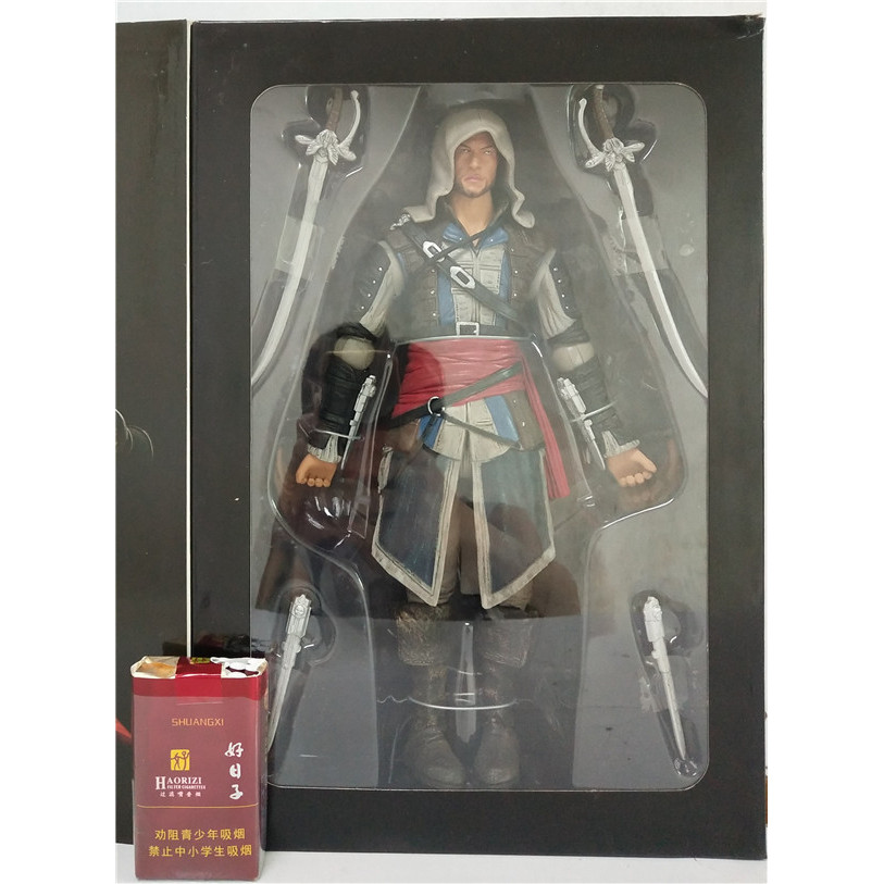 Assassins Creed Black Flag Edward.Kenway Edward.Kenway 40 ซม.โมเดลแอ็คชั่นฟิกเกอร์ชนิดบรรจุกล่อง