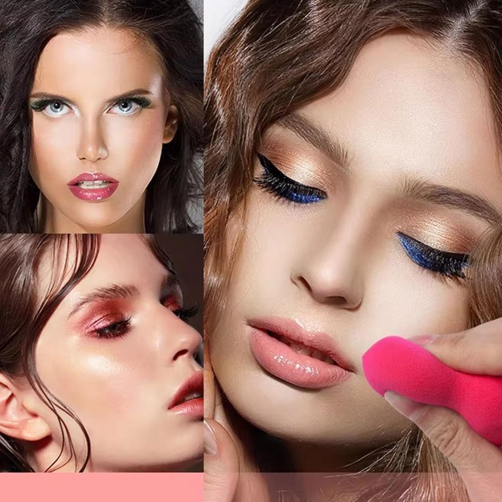 เครื่องมือแต่งหน้าฟองน้ําแต่งหน้าเครื่องปั่นความงามสีสันสดใส N7m0