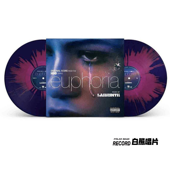 พร้อมสต็อก Euphoria S1 Euphoria เพลงประกอบต้นฉบับ Purple Pastel Glue Vinyl LP