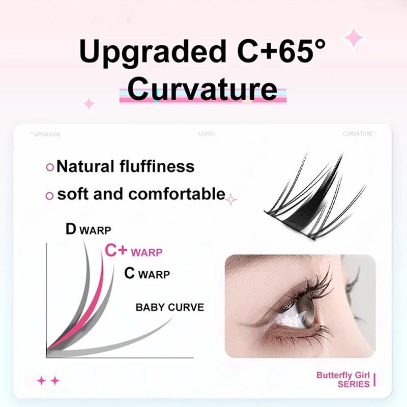 ขนตาปลอมคิตตี้ 200คลัสเตอร์ ขนตางอนเป็นธรรมชาติ - รูปที่ 3