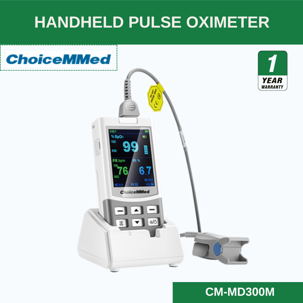 ChoiceMMed Handheld Pulse Oximeter เครื่องวัดความอิ่มตัวของออกซิเจนแบบพกพา MD300M [รับประกันตัวเครื่